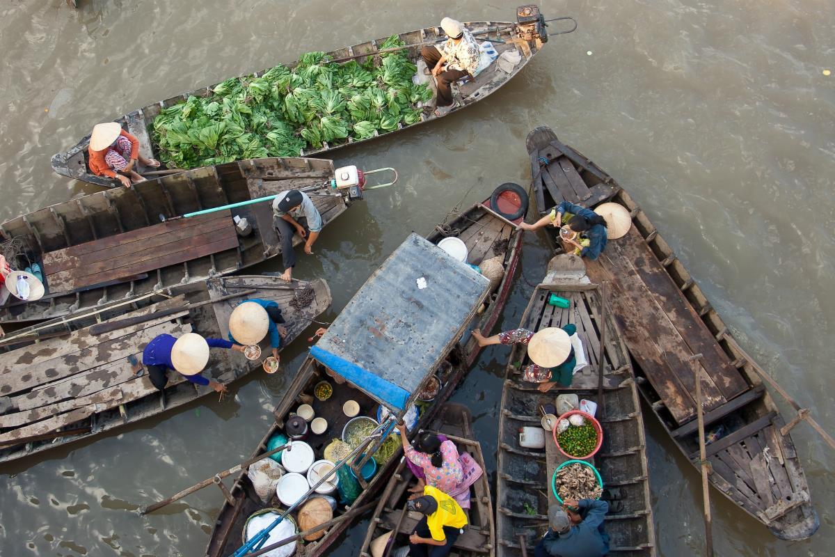 Delta Mekongu – Pływający Rynek