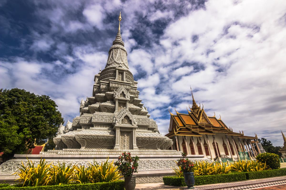 Phnom Penh – Stupa w Pałacu Królewskim