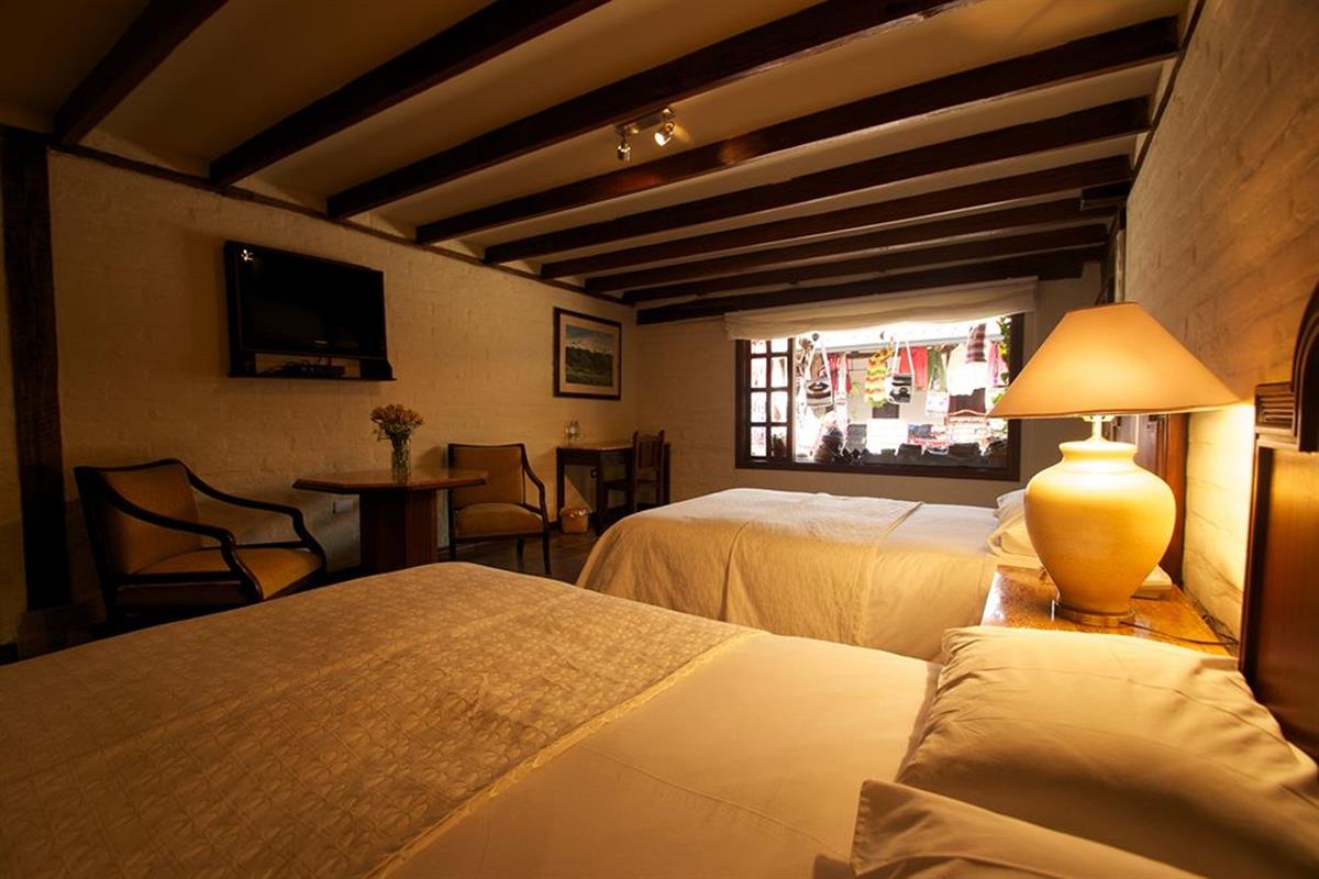 Hacienda Abraspungo – Pokój z dwoma łóżkami
