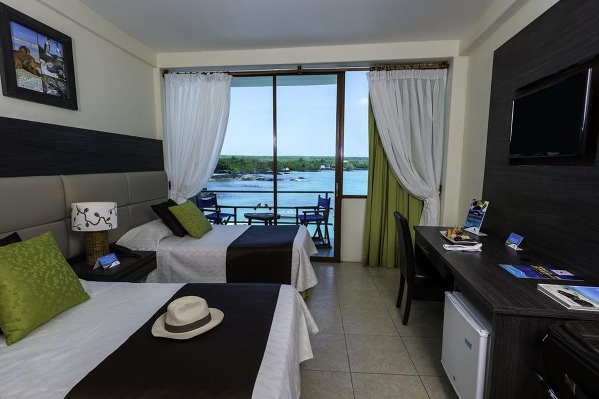 Hotel Solymar – Pokój dwuosobowy z dwoma łóżkami i widokiem na morze
