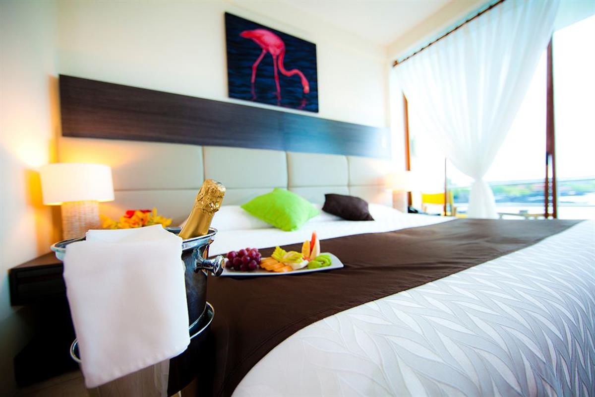 Hotel Solymar – Pokój dwuosobowy z jednym łóżkiem i widokiem na morze