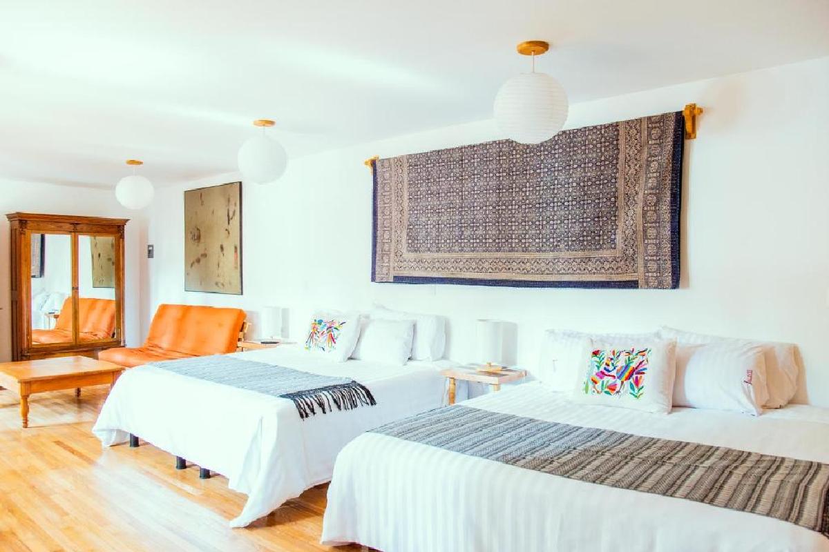 Casa Jacinta – Pokój dwuosobowy typu Deluxe z 2 podwójnymi łóżkami