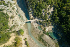 Natural,Sulfur,Water,Baths,Of,Benje,In,Albania,Captured,From